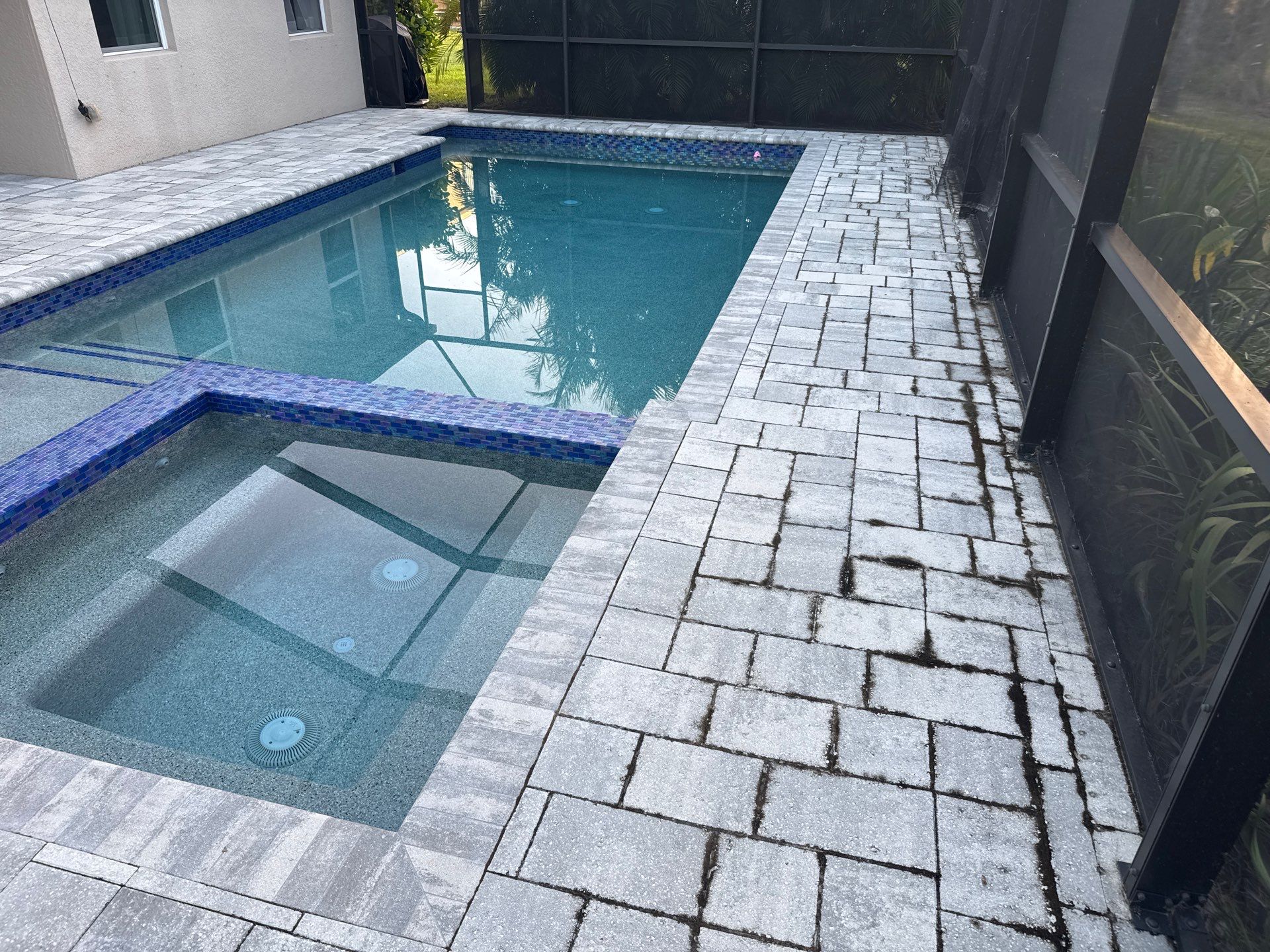 Paver Pool Deck Cleaning in Ellenton, FL by Sunshine AquaWash