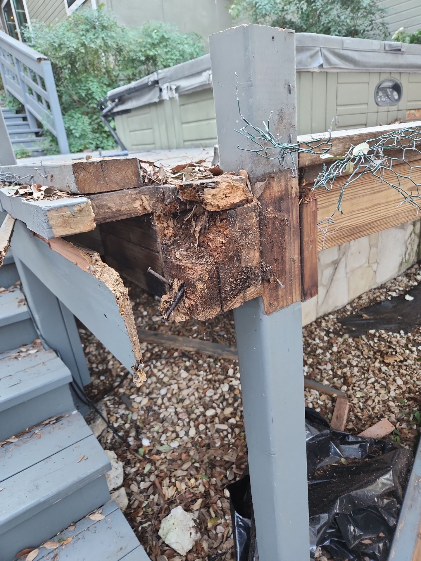 Austin Custom Deck Replacement with Cable Railings and Privacy Walls by RejuveNate Renovations LLC