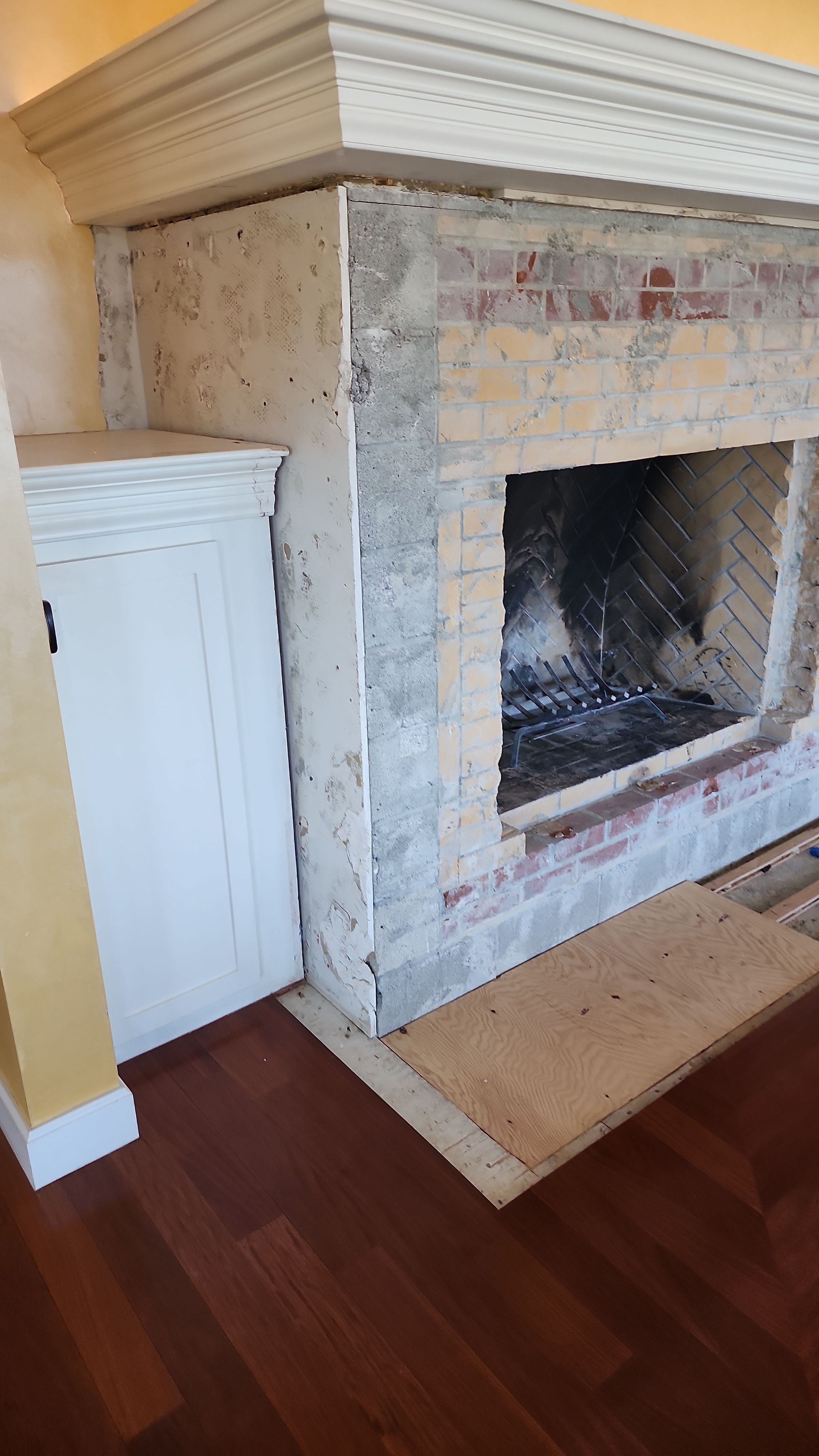 Backlit Stone On A Fireplace by S.Y. Electric Inc.