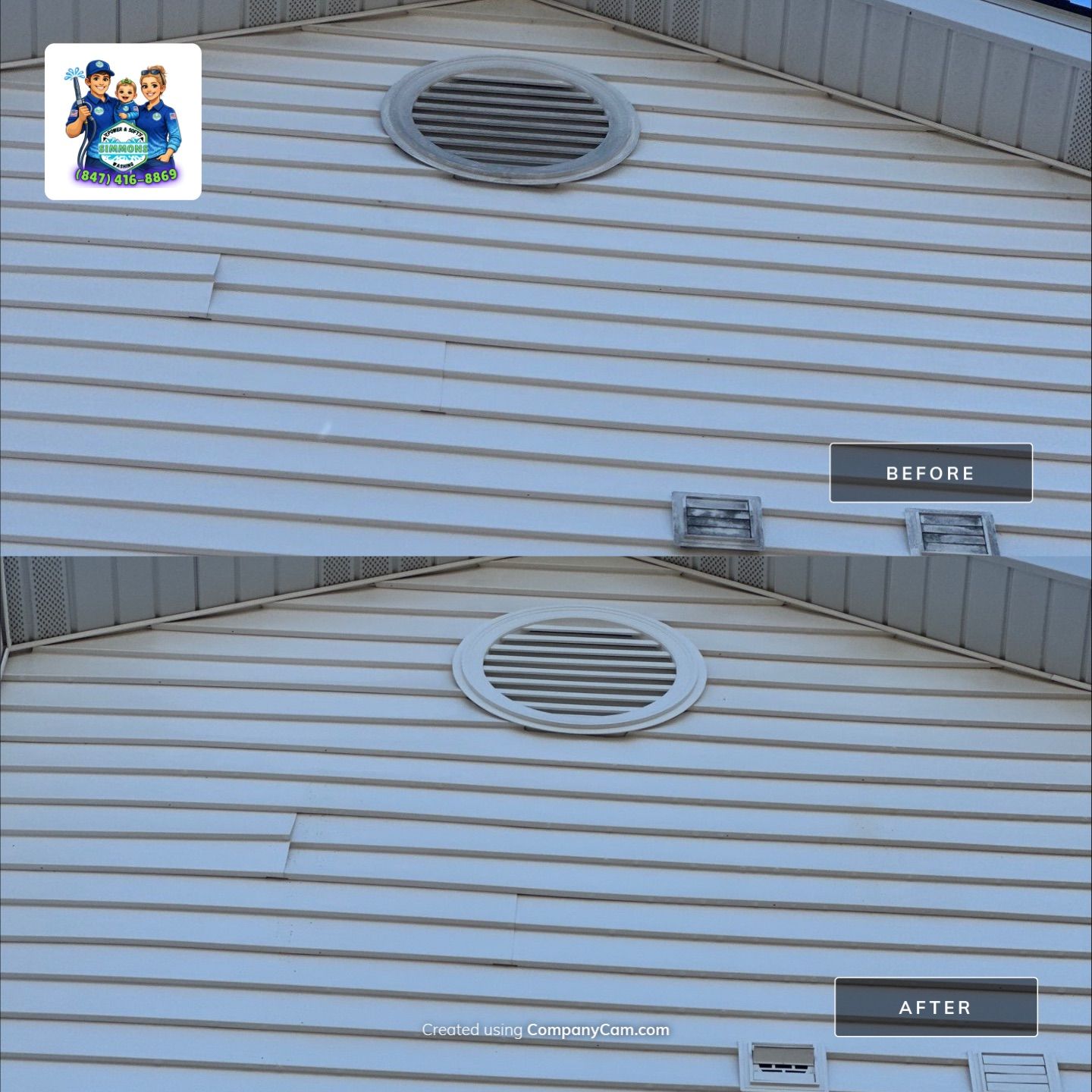 Project in Lindenhurst by Simmons Power & Soft Washing