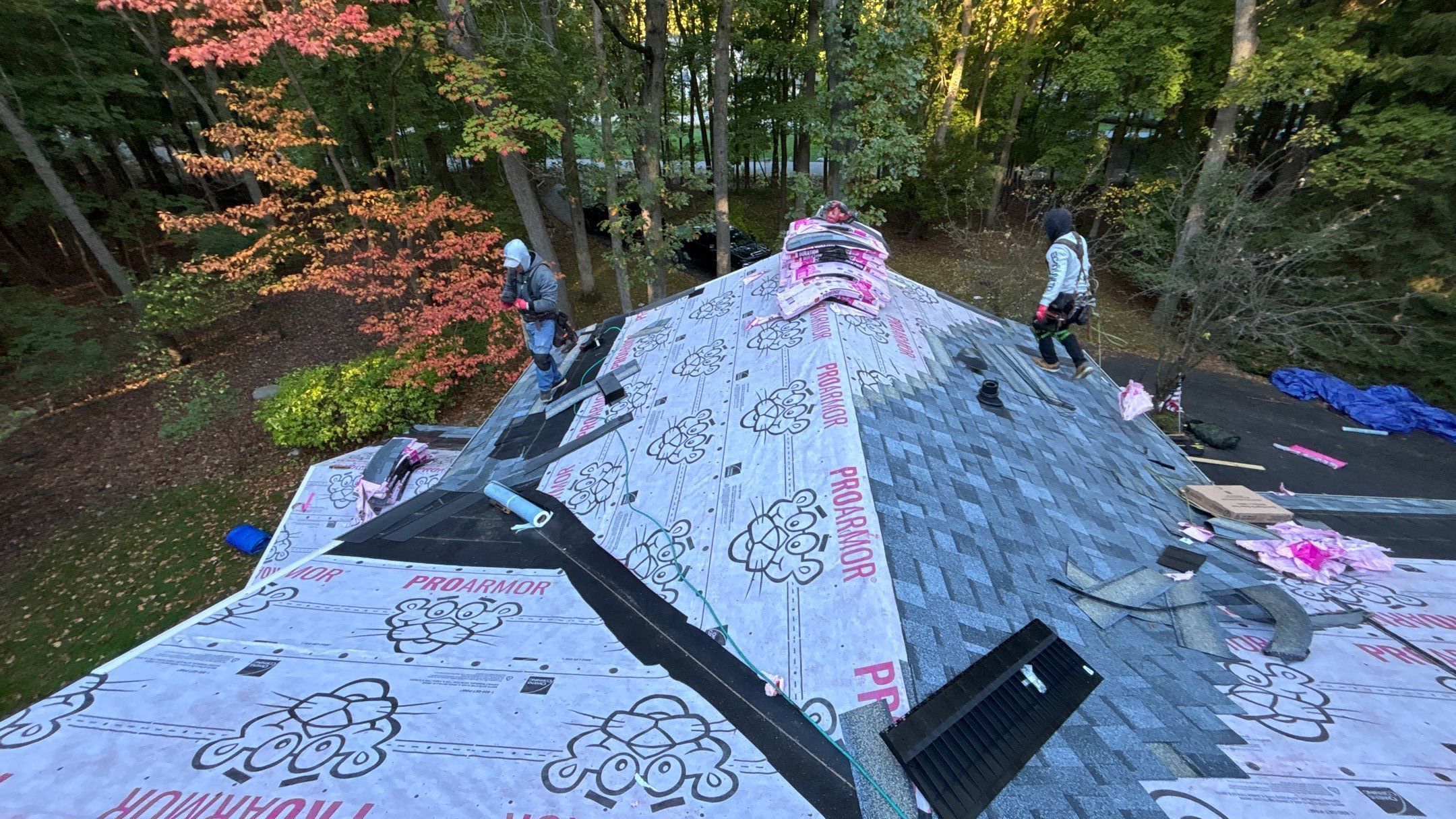 Roof Replacement using Owens Corning Slatestone Gray by 180 Contractors