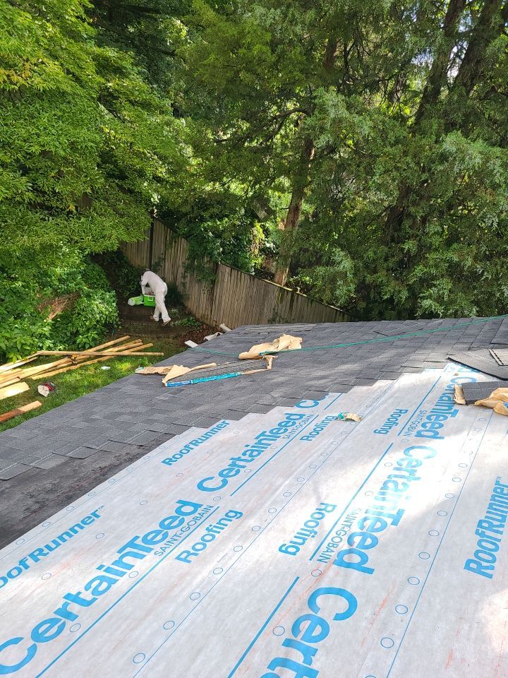 Springfield Tree Damage Restoration: CertainTeed Landmark Designer Shingles in Charcoal Black by RM Banning, Inc.