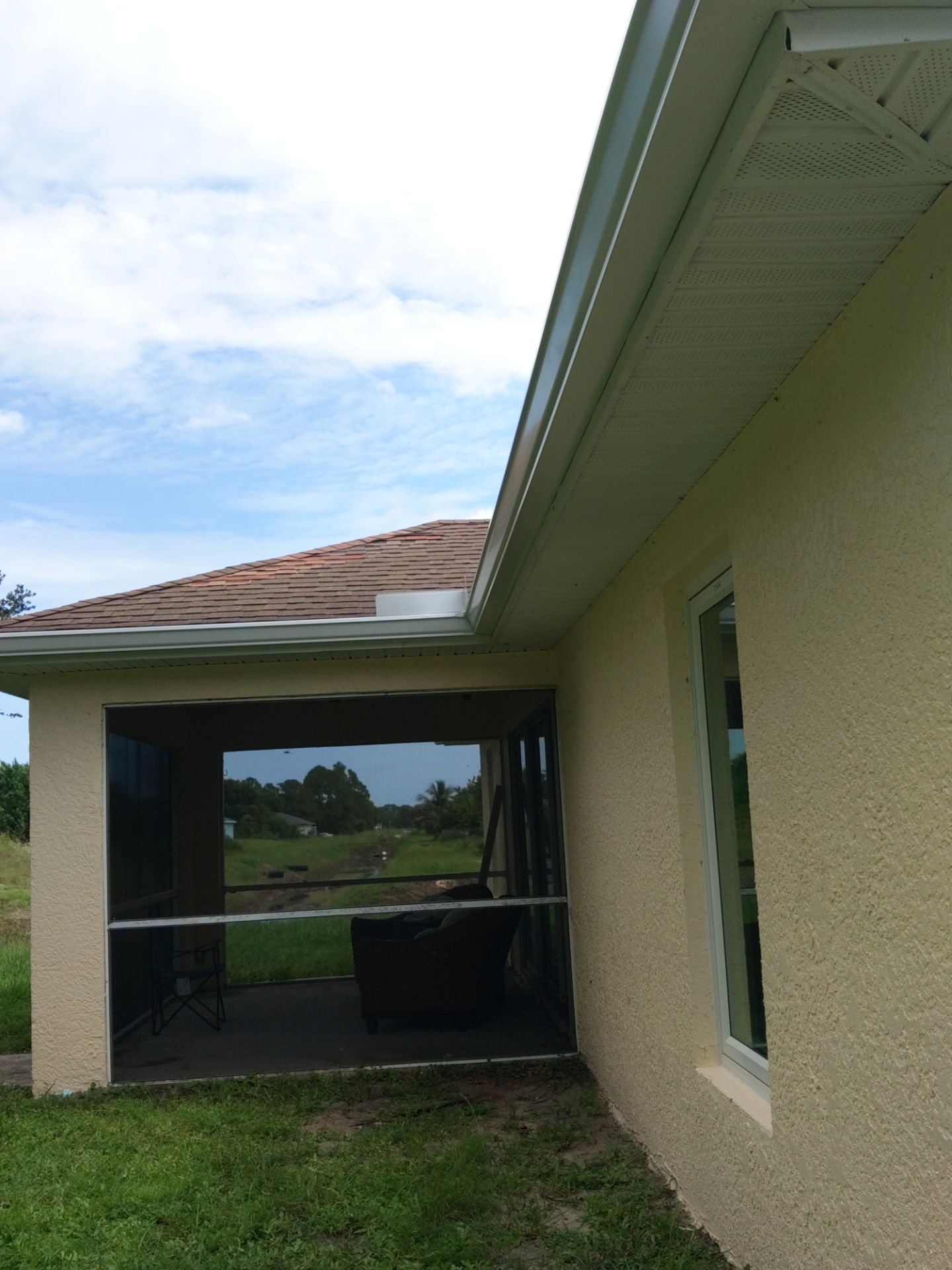 Seamless gutters in Lehigh Acres, FL provide a strong and efficient solution for managing heavy Florida rainfall by Gutter Professors