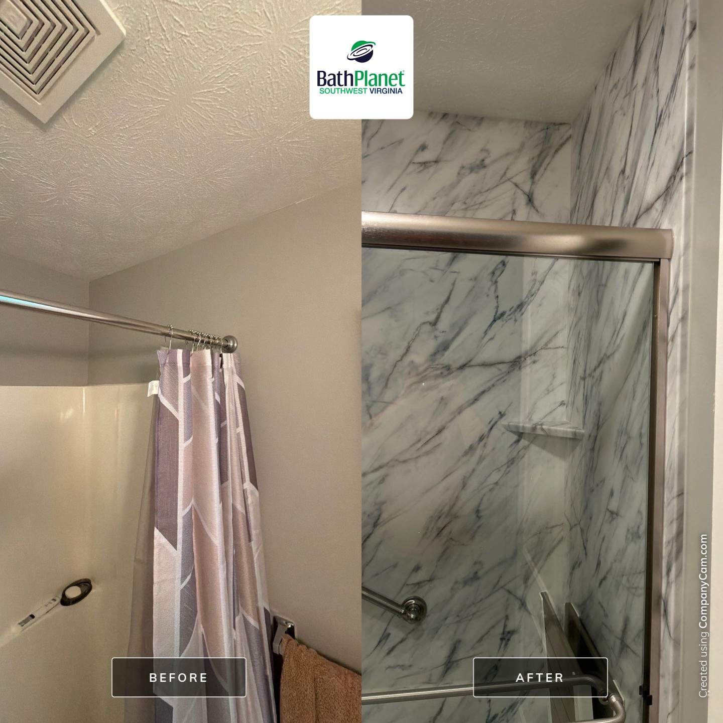 Tub to Shower Remodel by BathPlanet SW Virginia