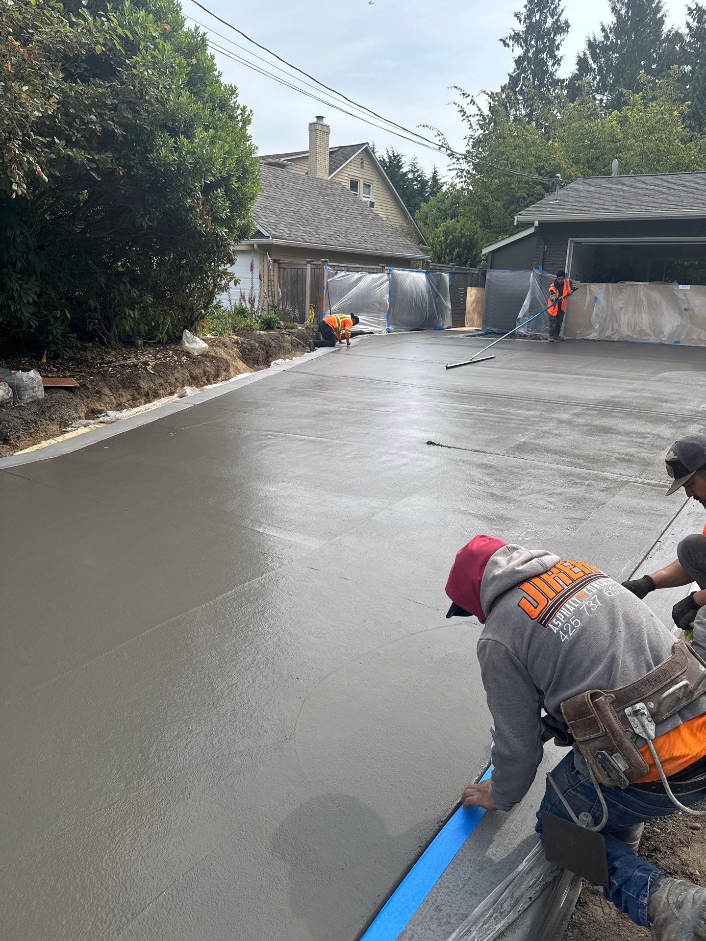Concrete Driveway Makeover | Edmonds  by Jireh Asphalt & Concrete Inc 