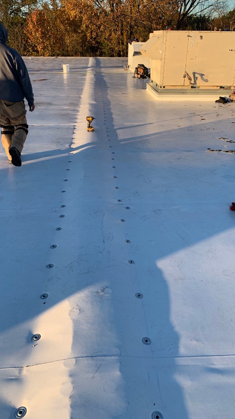 VA Clinic/Tractor Supply in Idabel, Oklahoma by Hostetler Roofing