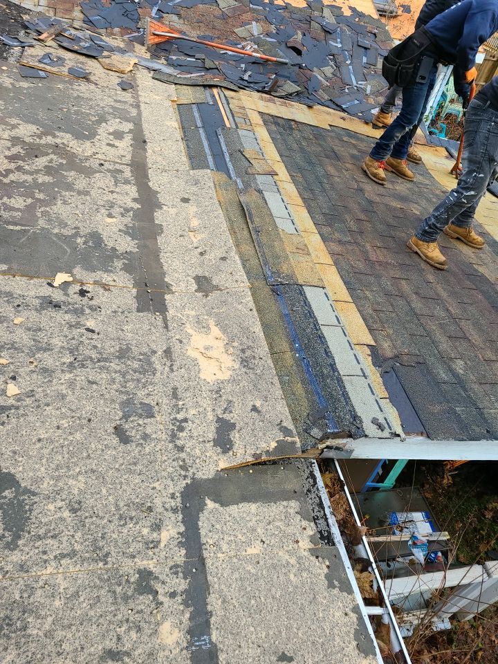 Residential Roofing Installation using Owens Corning TruDefinition Quarry Gray by A Plus Exterior