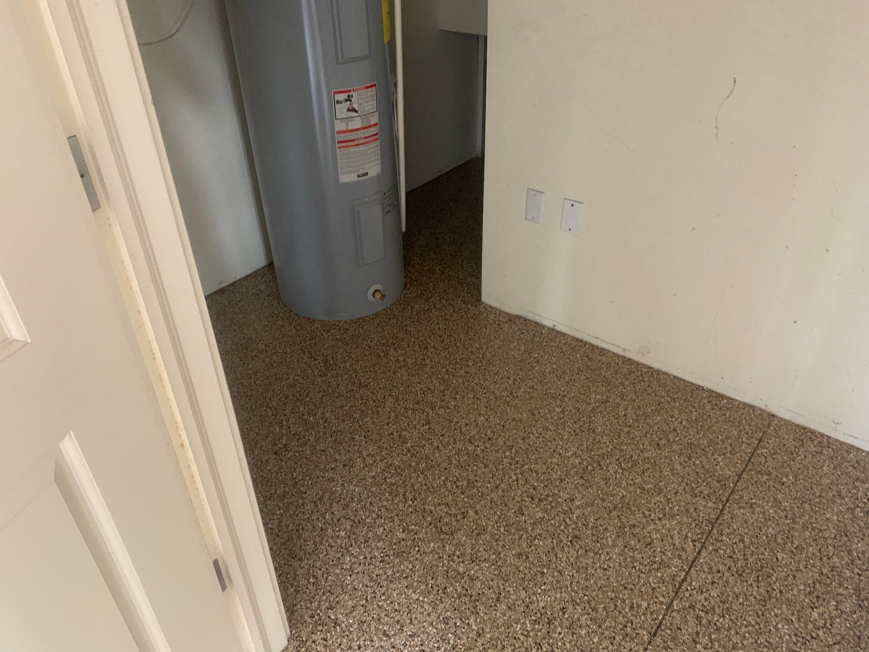 Garage TransFLOORmation using Sandstone by Innovative Concrete Coatings 