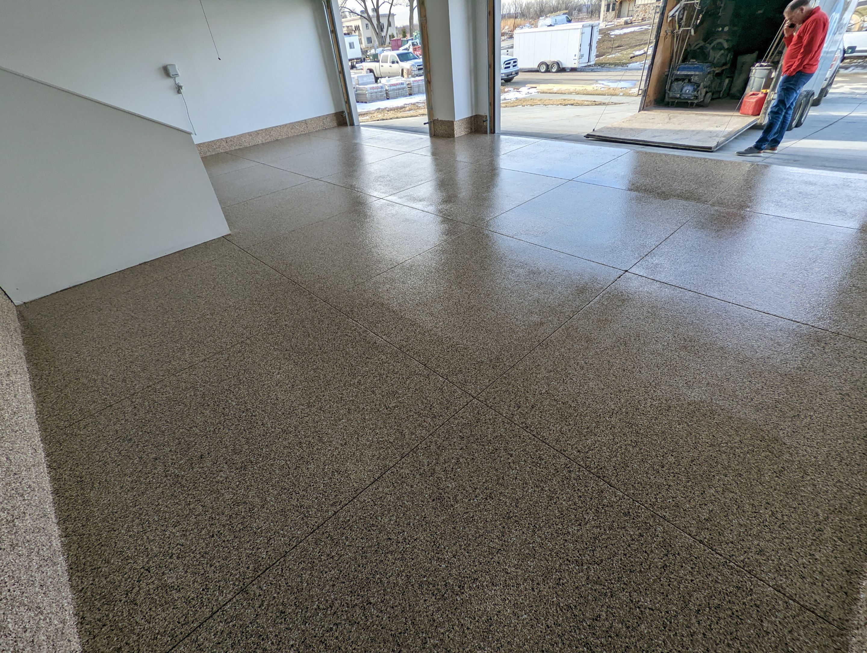 Garage using Sandstone by Select Painting, Coatings & Garage Cabinets