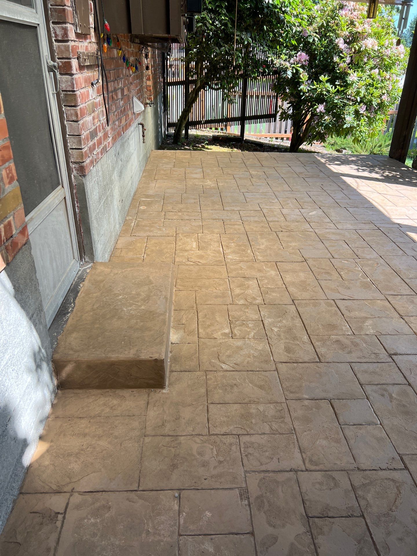 Stamped Concrete Patio | Seattle  by Jireh Asphalt & Concrete Inc 