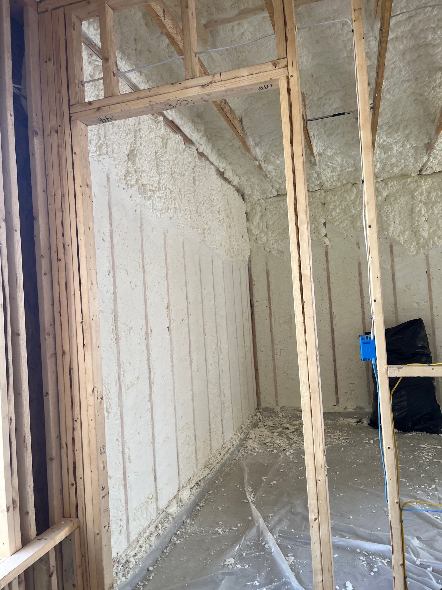 New Construction using open cell spray foam by NYS Foam & Energy