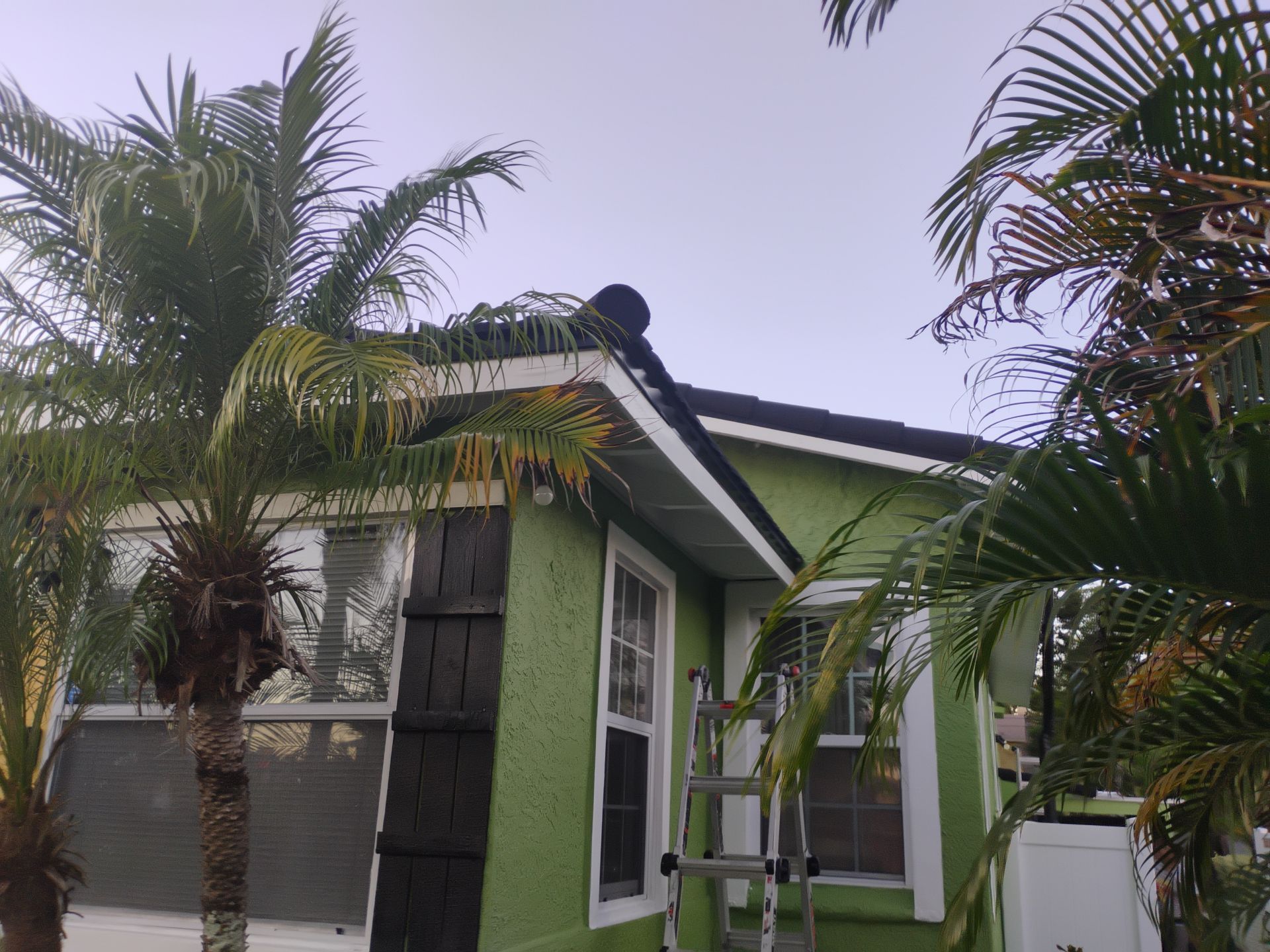 White Aluminum Soffit and Fascia in St.Petersburg FL by Gutter Professors