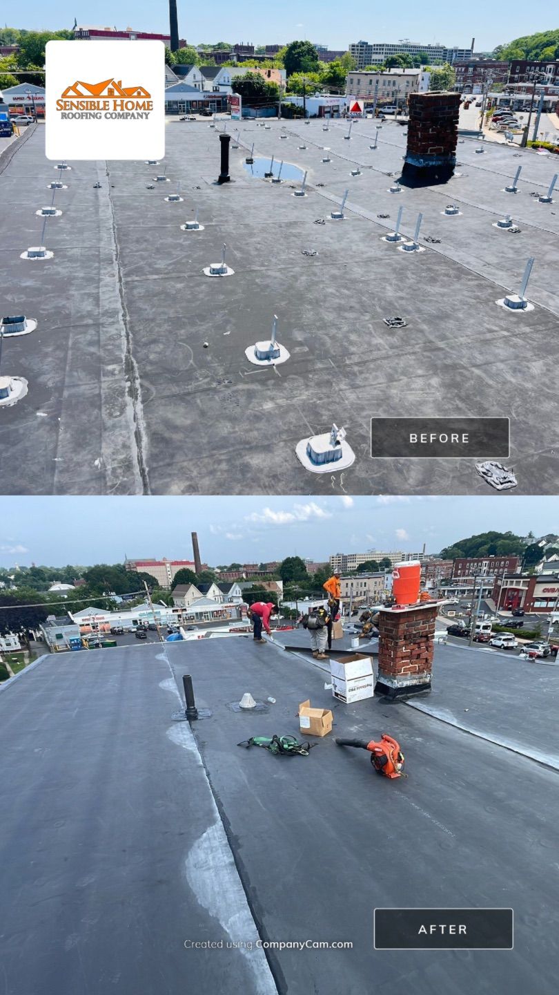 Residential Roofing Installation using EPDM/Rubber by Sensible Home Solutions