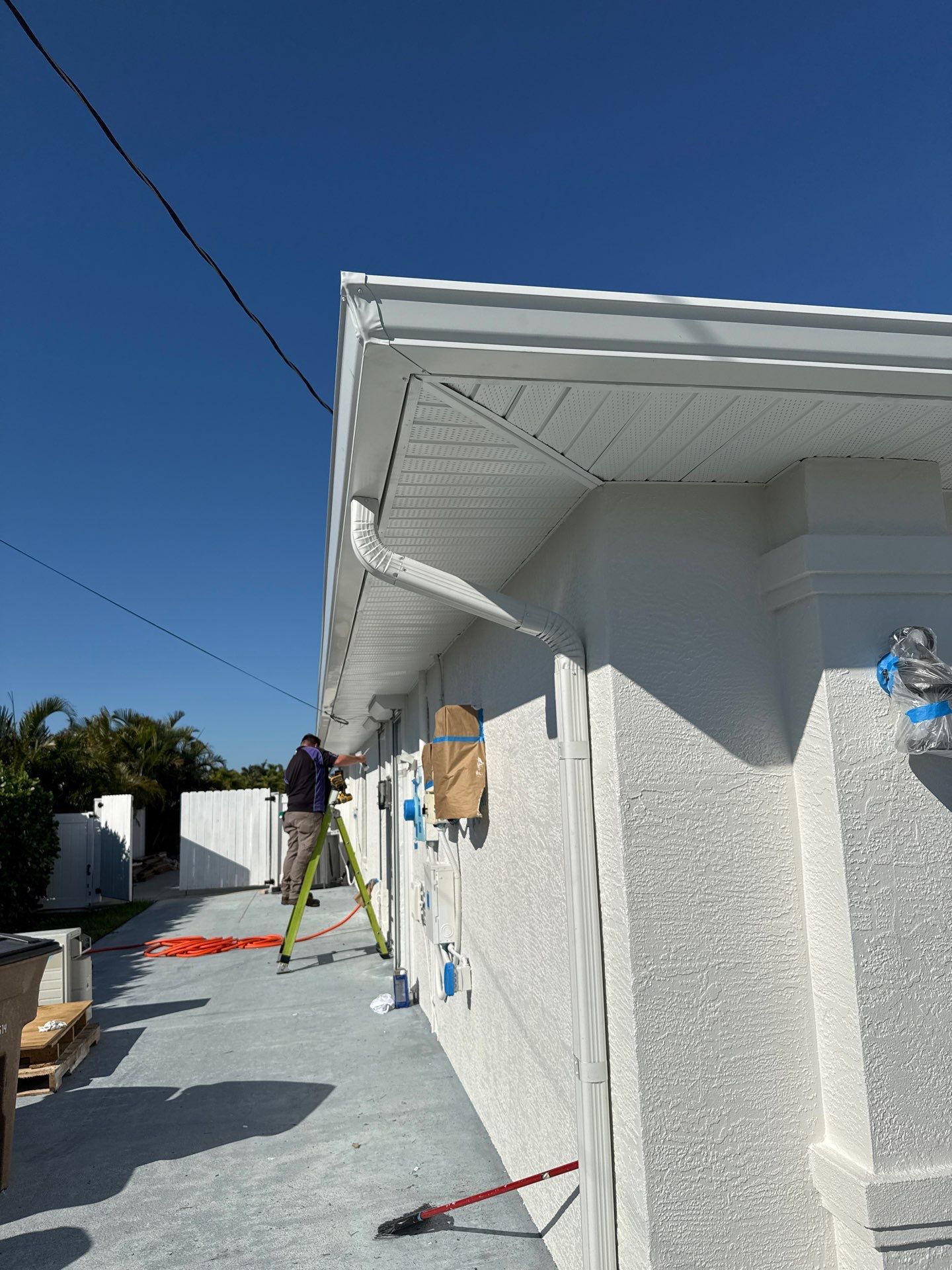 Residential Seamless Gutter Upgrade in Cape Coral FL by Gutter Professors