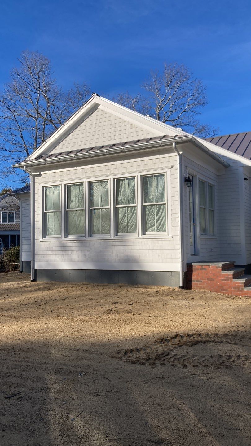Waquoit, MA Gutter Installation using 6" Half Round Galvalume Gutter by Gutter Pro Enterprises