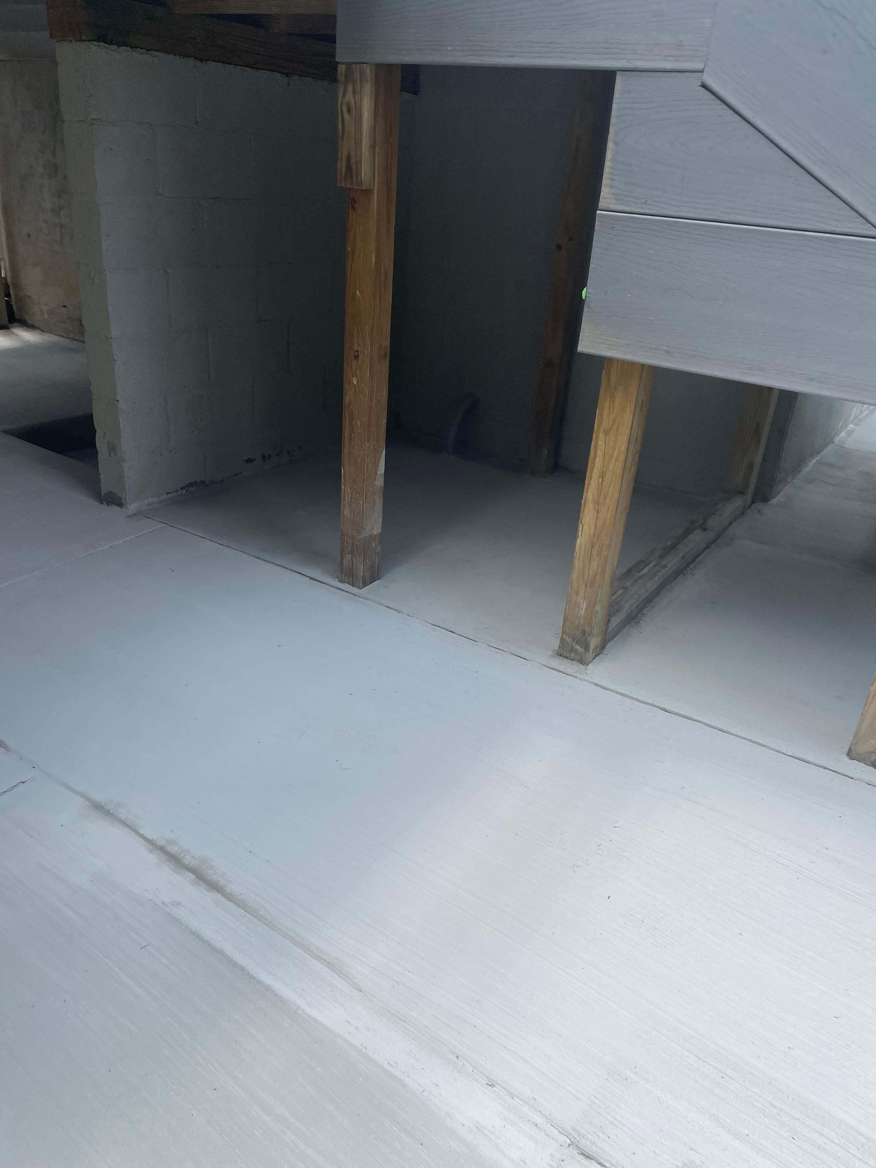 Deck resurfacing, railing replacement and concrete resurfacing by Fairfax Contractors, LLC