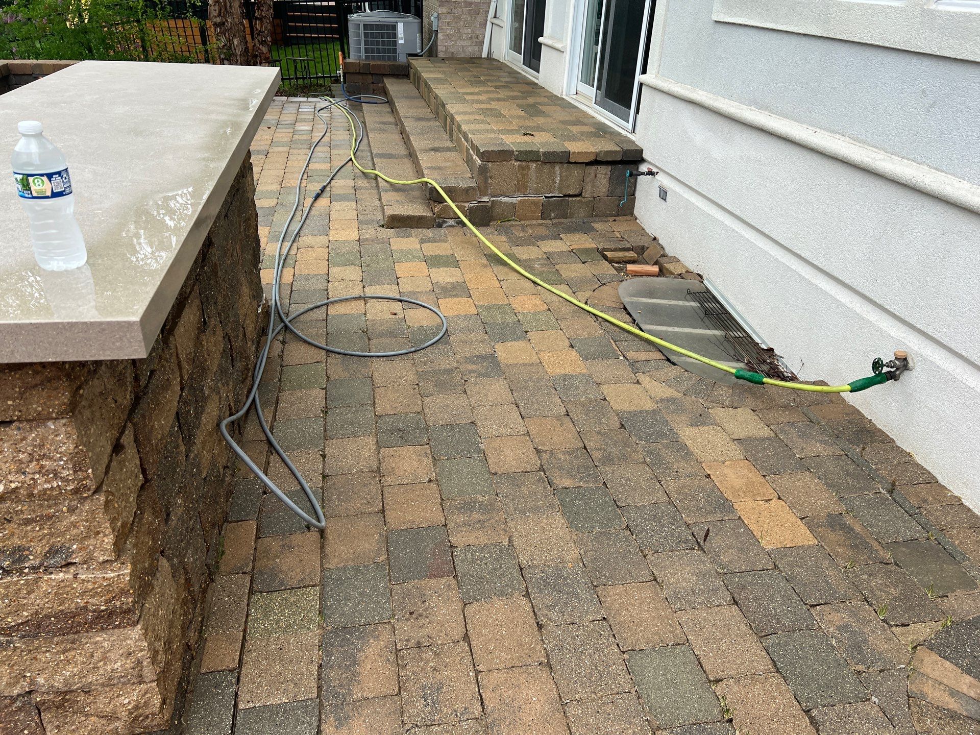 dryvit using Algaecide, soft wash soap by Northern Power Washing LLC.