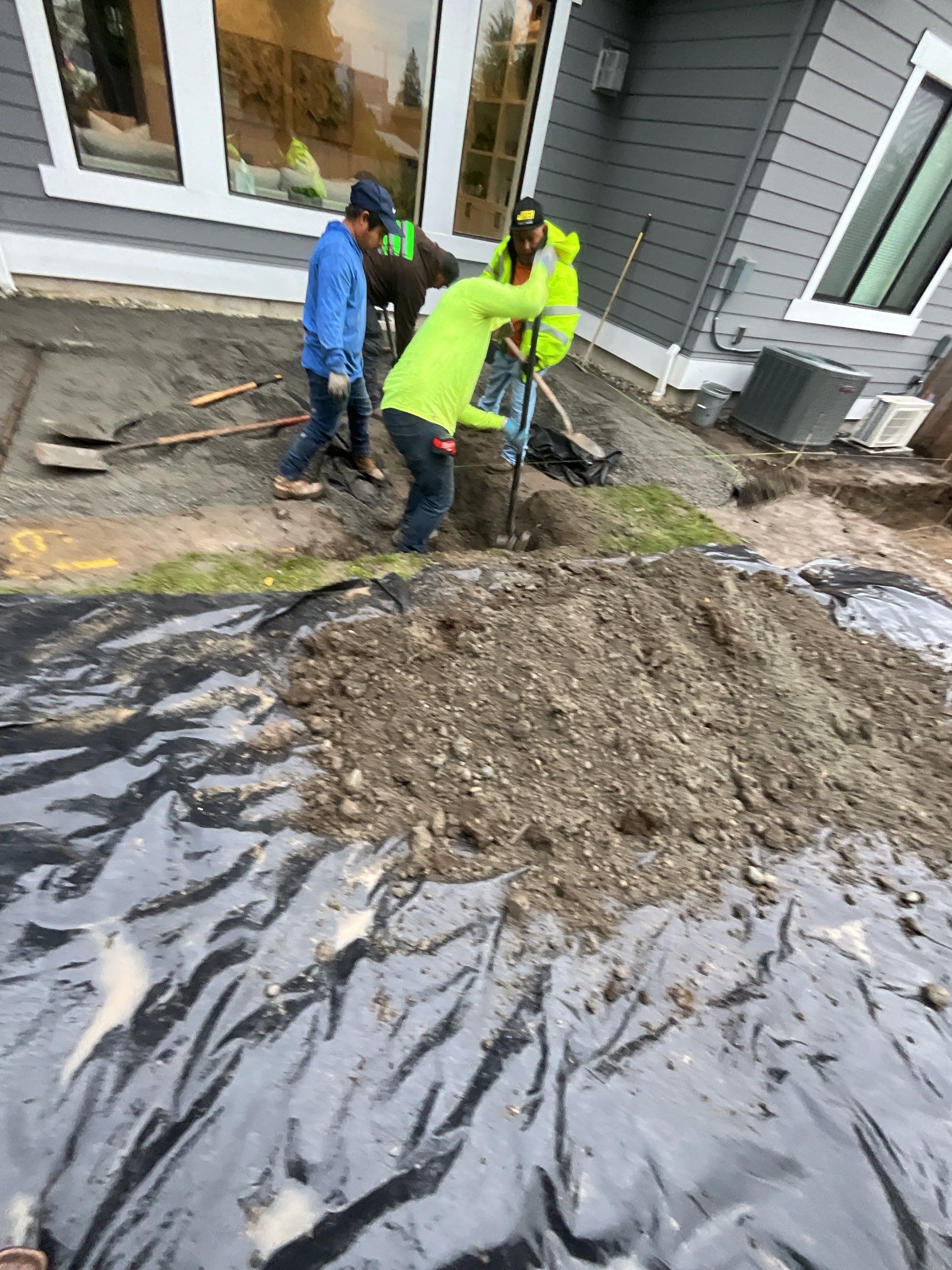 Hardscaping Back Patio Landscape Project  by Jireh Asphalt & Concrete Inc 