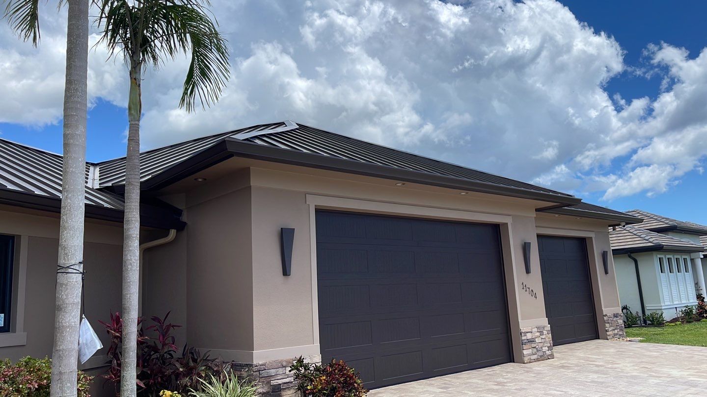 Residential Roofing Installation using Standing Seam Metal Roof in Cape Coral, FL by International Roofing