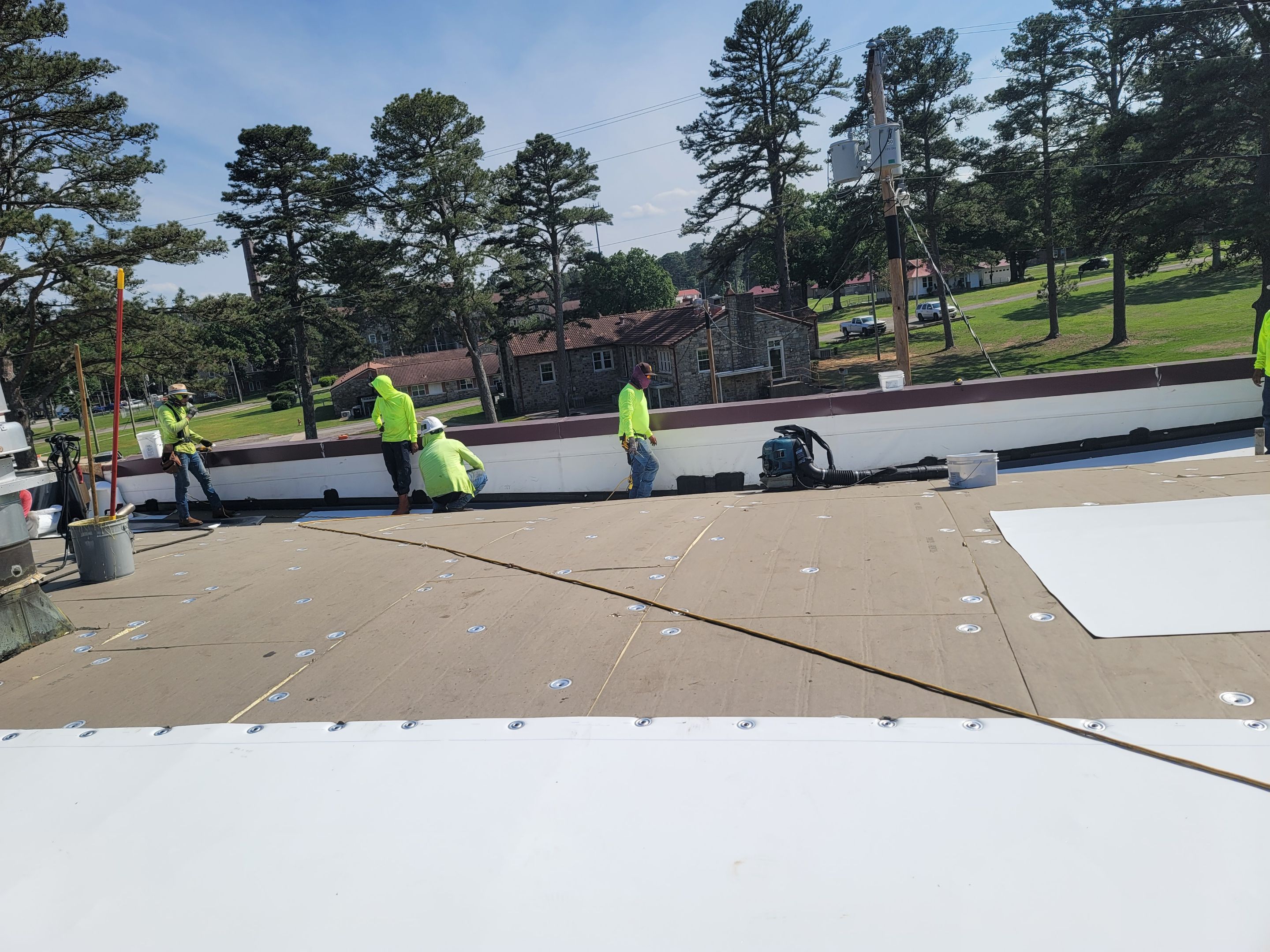 Choctaw Nation Healthcare Center - White Building by Hostetler Roofing