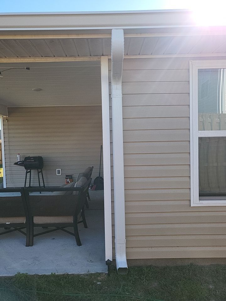 Gutter Installation using White K-Style Gutters by Gutter Professors