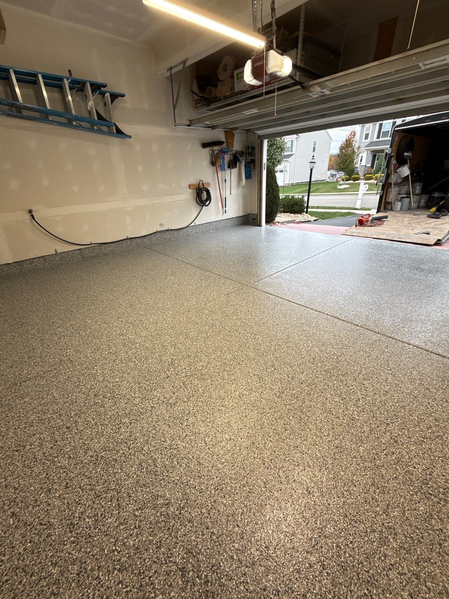 Porch + Garage Project in Oakdale by Floors in a Day, Inc