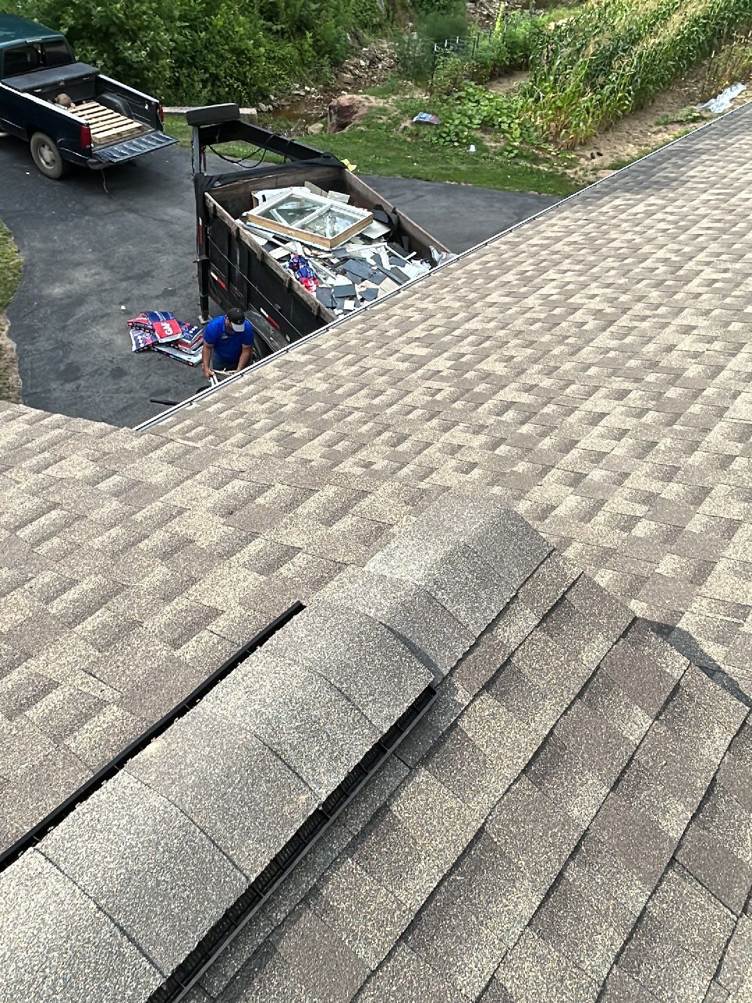 Residential Roofing Installation using Performance Shingles by Mr. Roofer