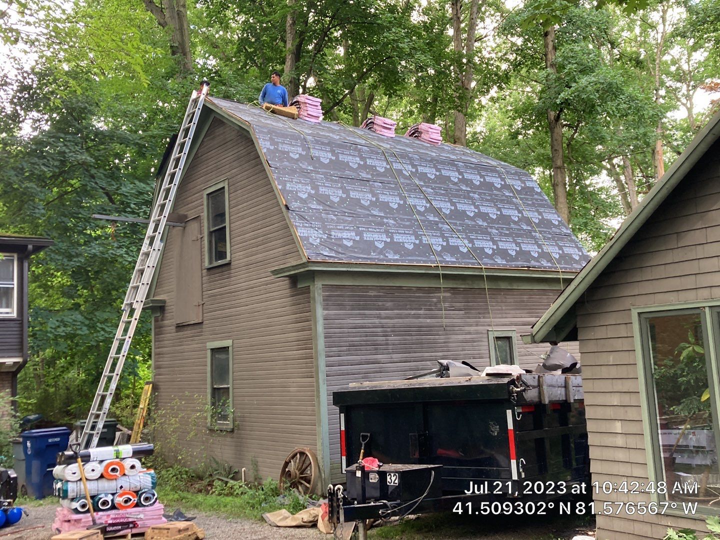Residential Roof Replacement using Owens Corning Duration Designer, Aged Copper by Absolute Roofing and Construction