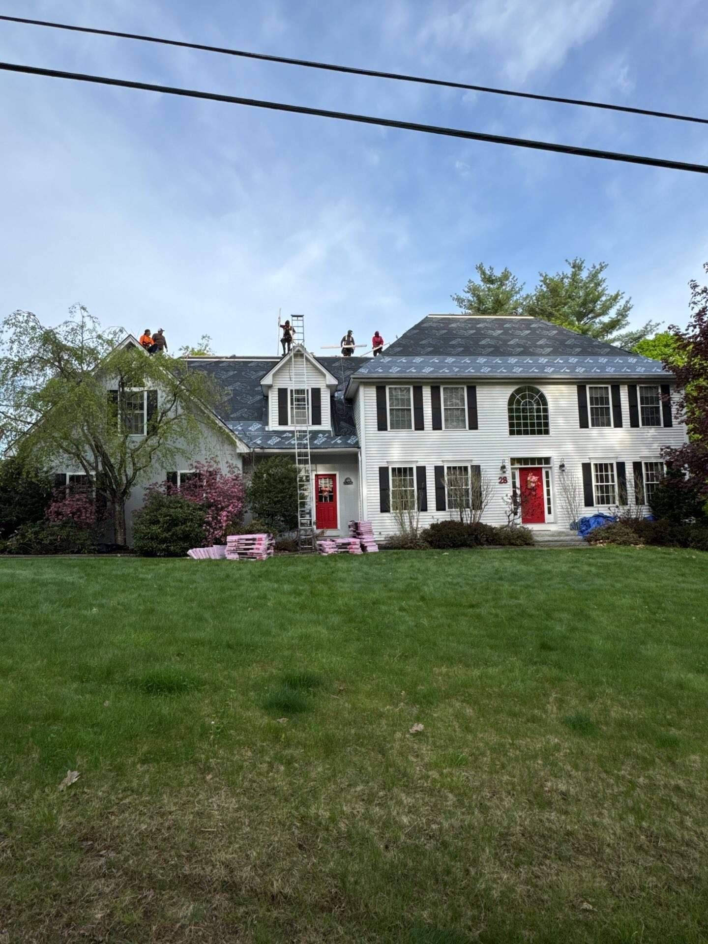 Goffstown, NH Residential Roofing Installation using Owens Corning Onyx Black Shingles by Compass exteriors