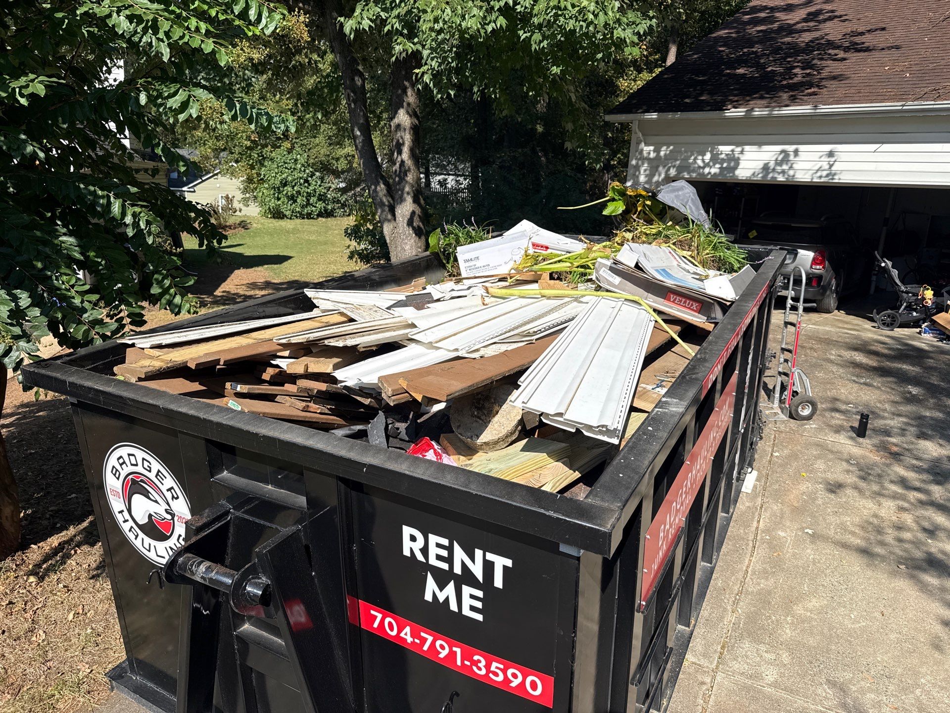 Project in Charlotte by Badger Hauling