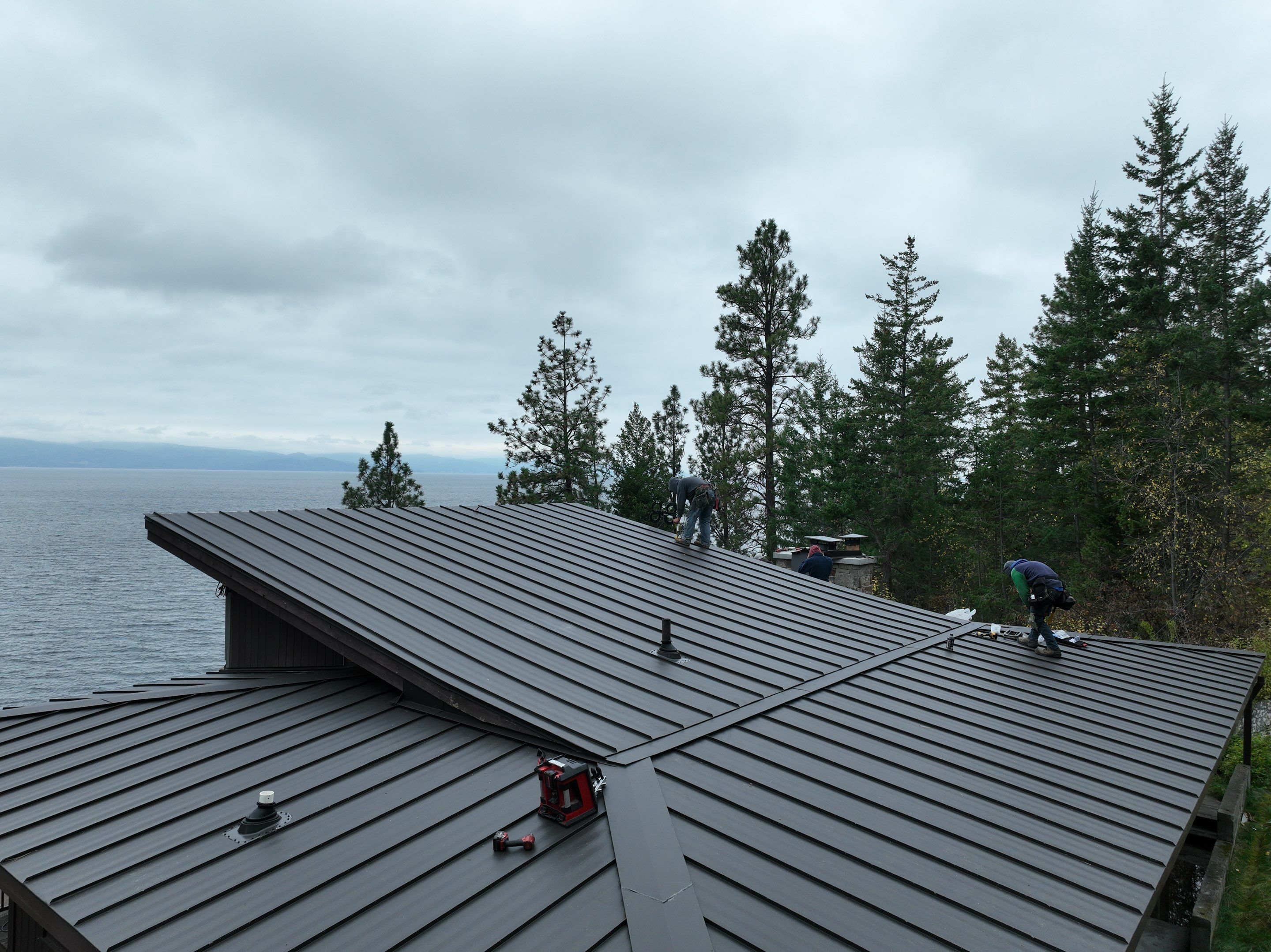 CMG ULG Mechanical Lock Standing Seam - Dark Bronze  by Montana Roofing Solutions