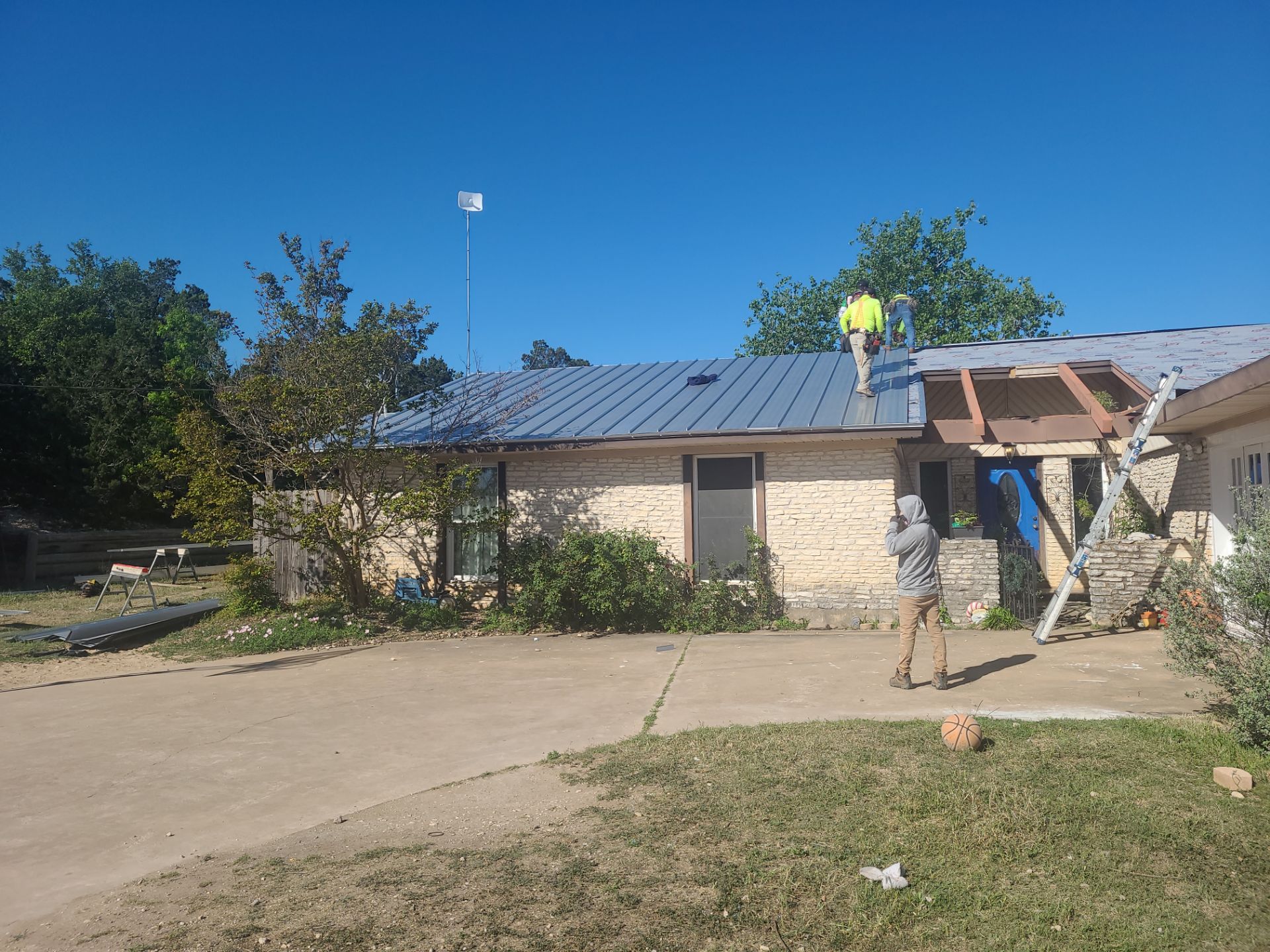 Galvalume Standing Seam offers a 45-year finish warranty! by Oakwood Roofing and Construction, LLC