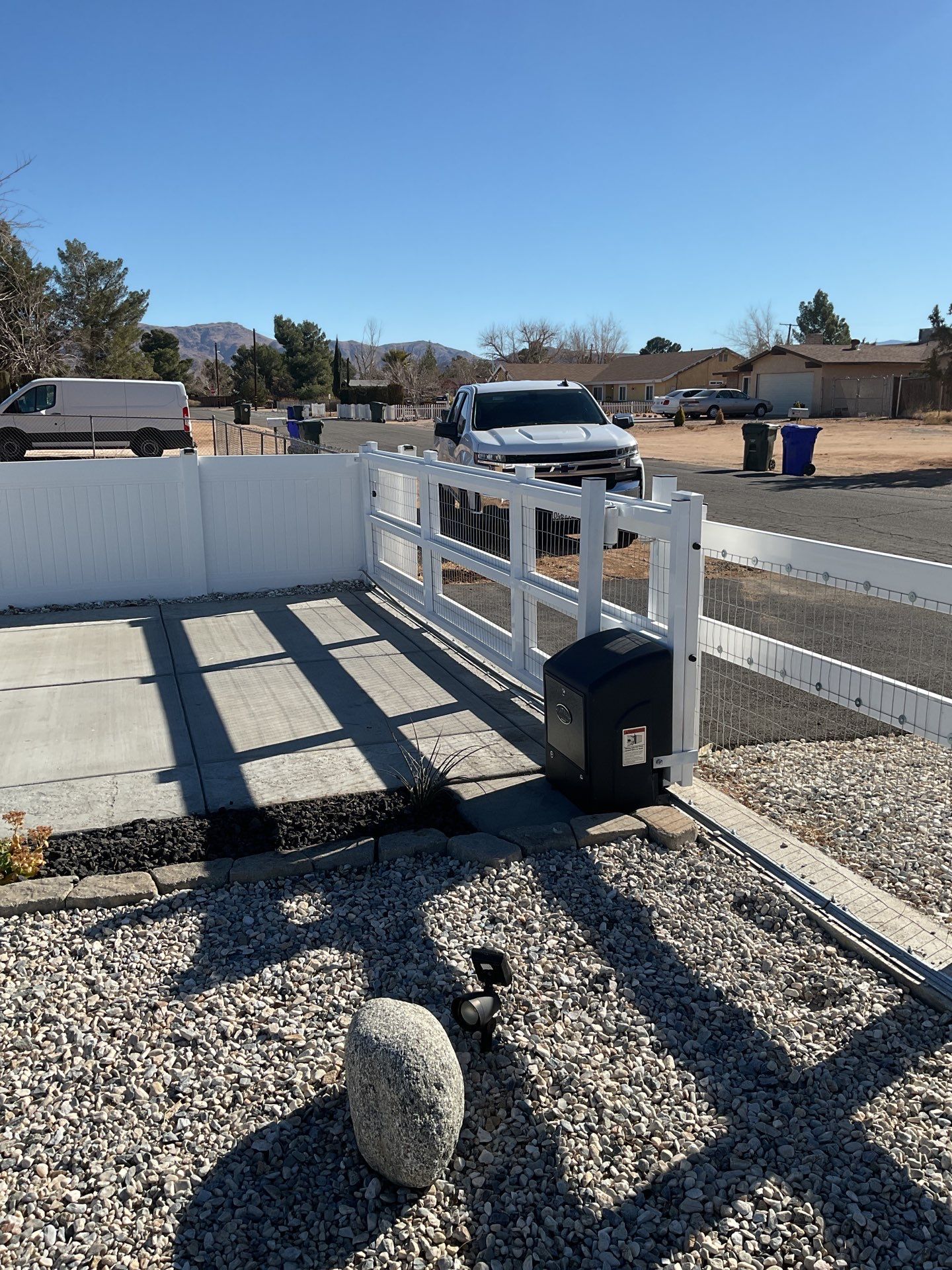 Automatic sliding gate by Fence Guys Inc. 
