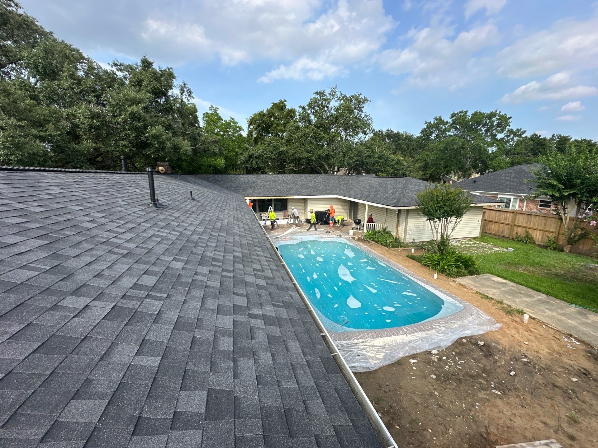 Project in Houston by Motion Roofing