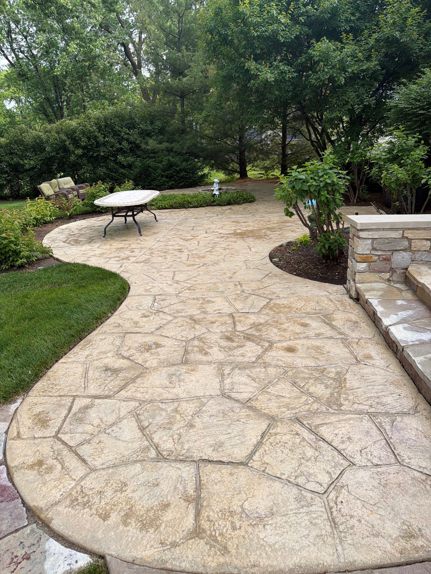 Stamped Concrete Surface Cleaning by Northern Power Washing LLC.