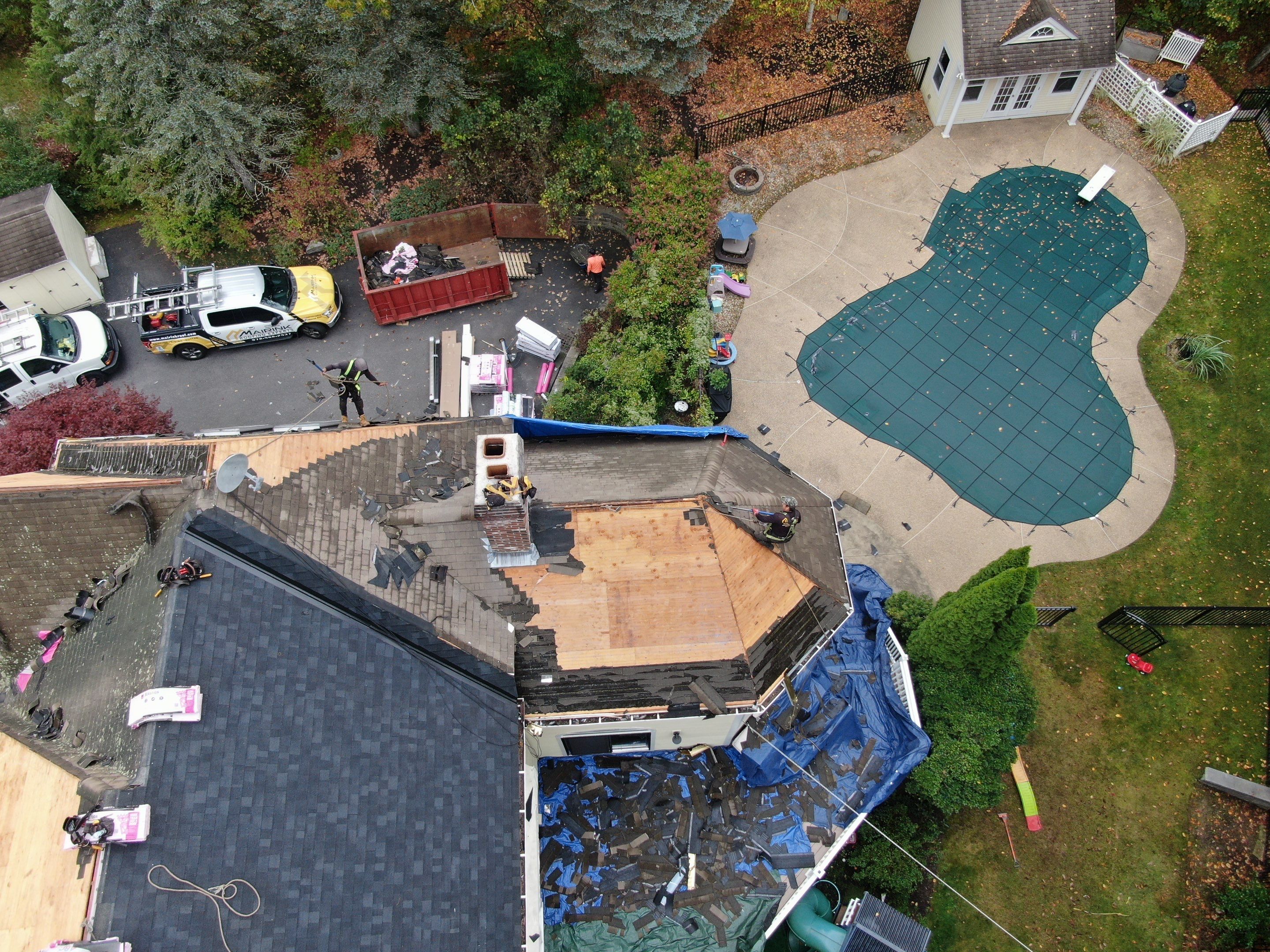New Roof, Skylights, and Metal Accent Roof Installation in Groton by Mighty Dog Roofing of Greater Middlesex County