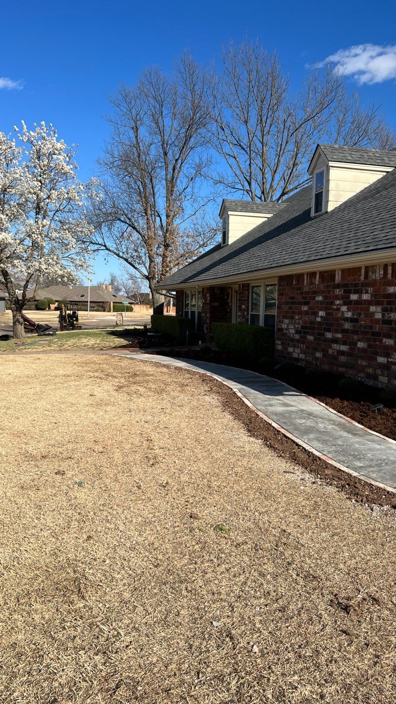 Concrete sidewalk using Concrete by Clays Services Inc