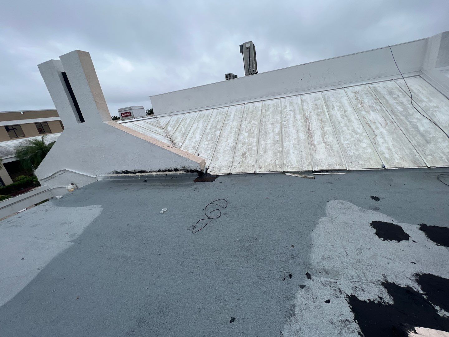 Commercial Roofing Repair using Roof Sealant by Four Peaks Roofing