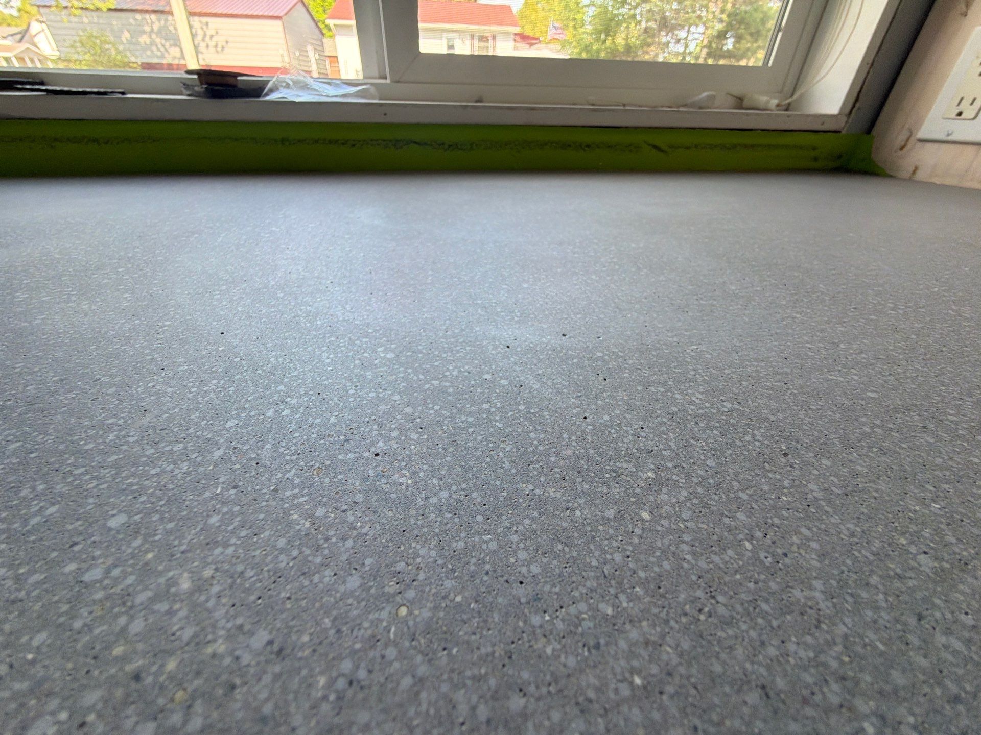 Custom Metallic Epoxy Floor and Polished Countertop Installation in Mears by Gordon Painting