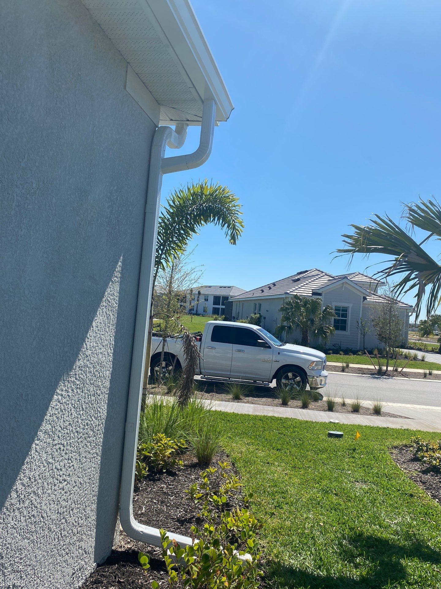 3x4 Elbow Gutter Installation in Punta Gorda FL by Gutter Professors