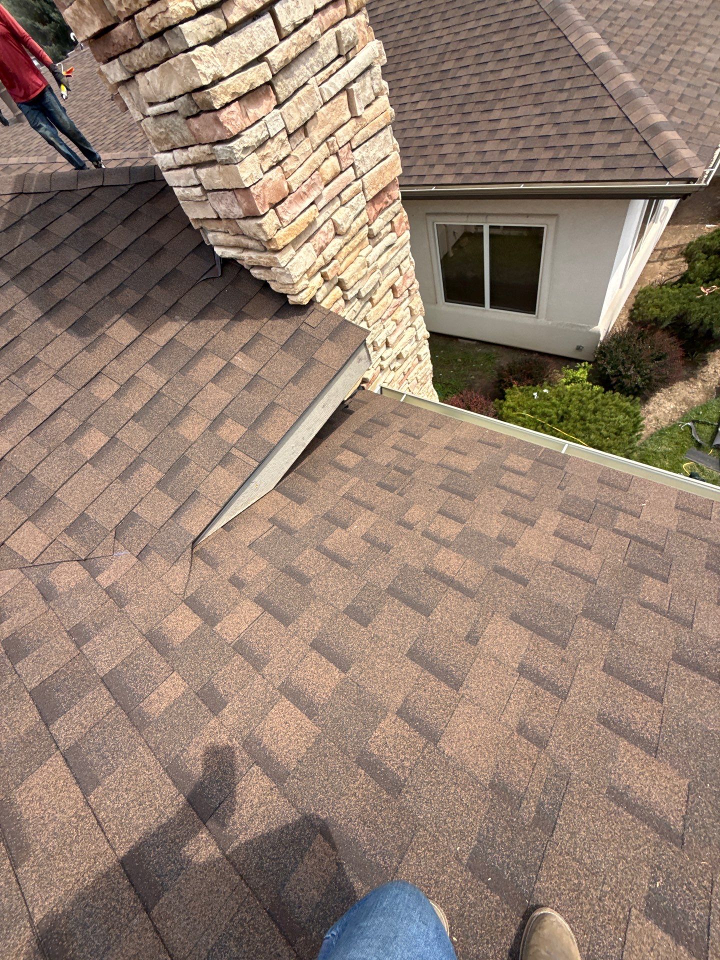 Boise Commercial Roof Replacement with Brown Architectural Shingles by Olive Roofing