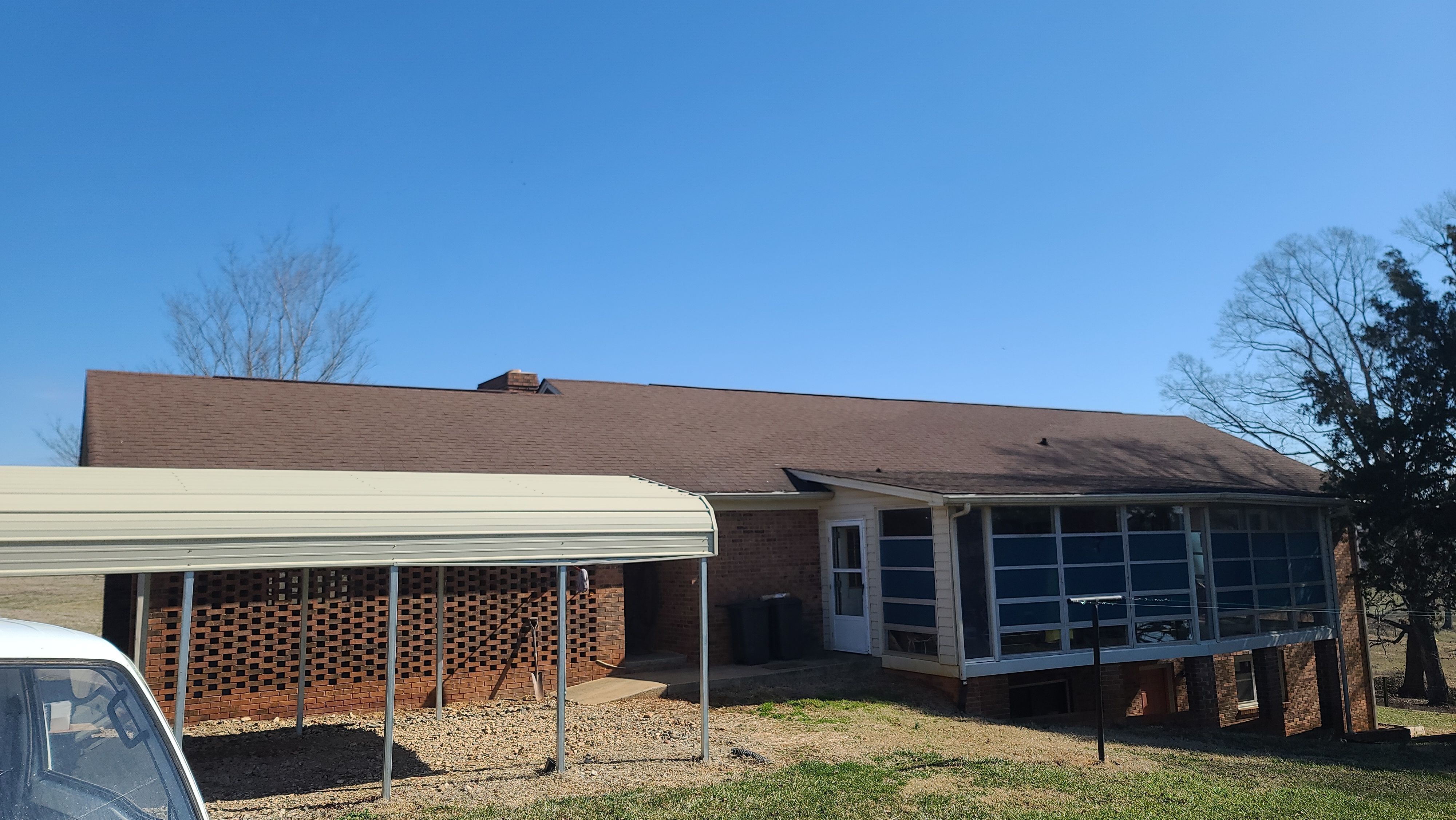 Farm roof job by BROCK BUILDERS 