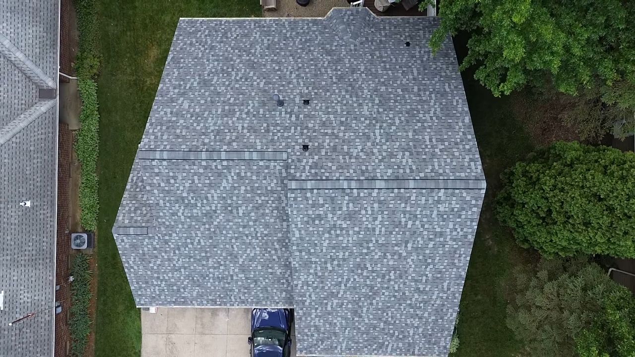 Atlas Pinnacle, Color, Coastal Granite, Drip Edge, Color, Black by Eagle Eye Roofing
