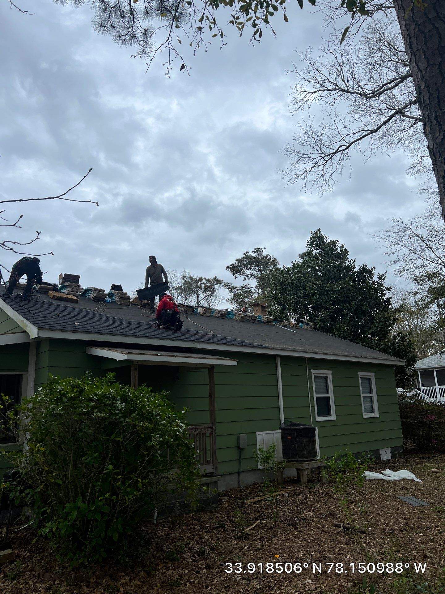 Complete Roof Replacement with CertainTeed Landmark Shingles in Oak Island by RGR Construction and Roofing, LLC
