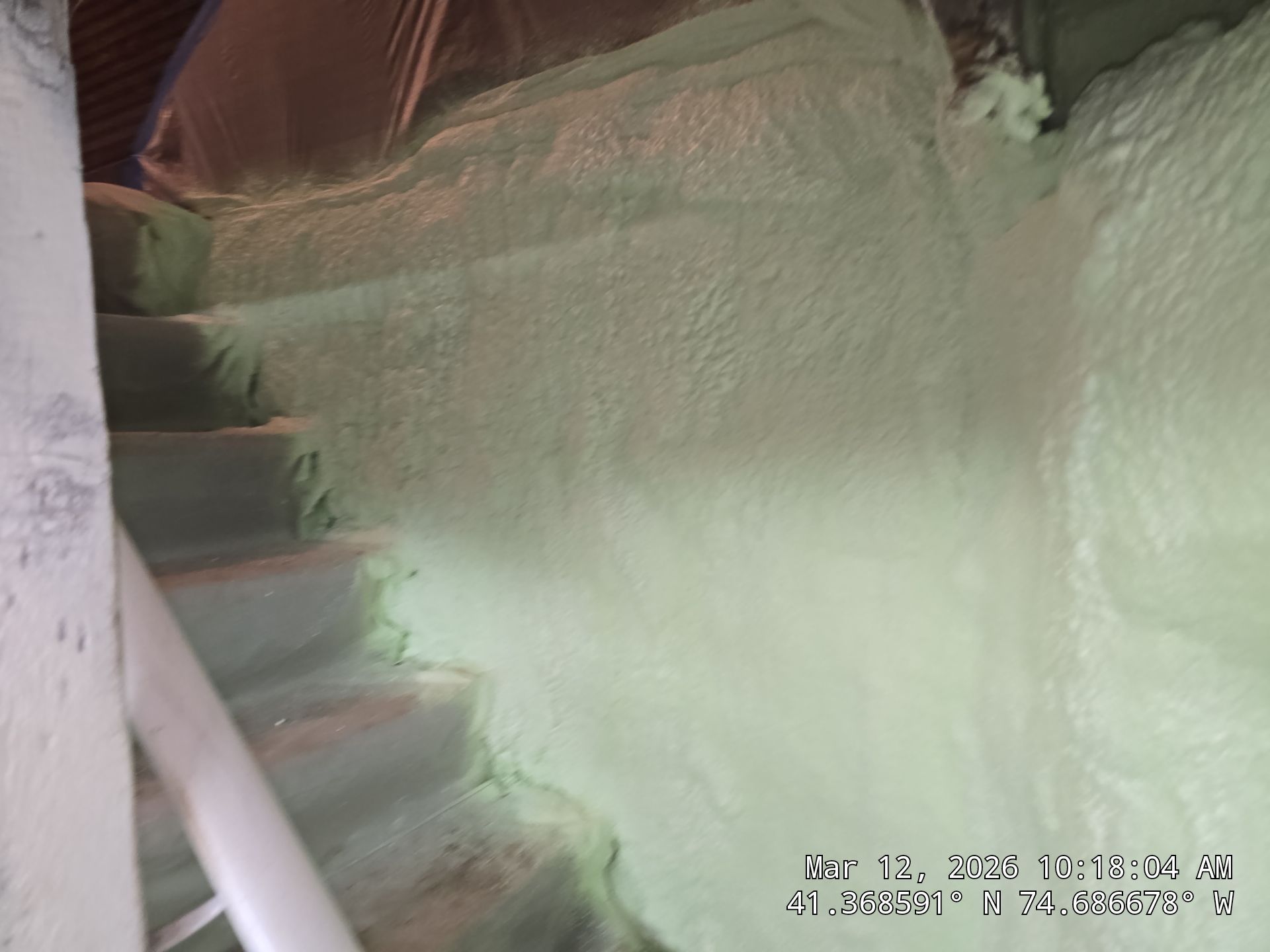 Basement Exterior Walls using Closed Cell Spray Foam by NYS Foam & Energy