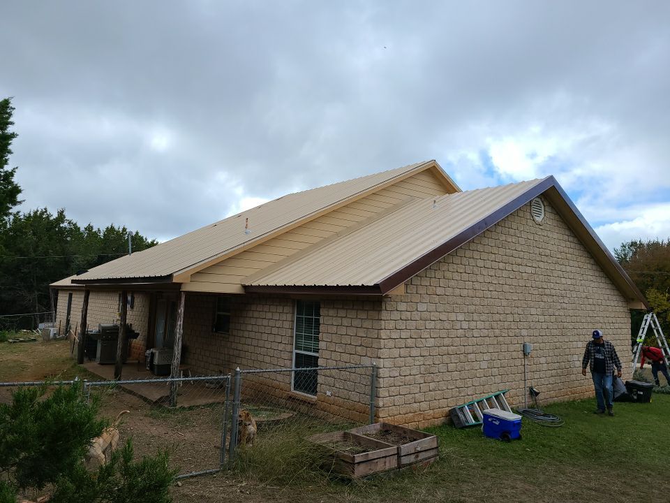 Residential Roofing Installation using PBR Metal Roof by Harvey Roofing & Construction