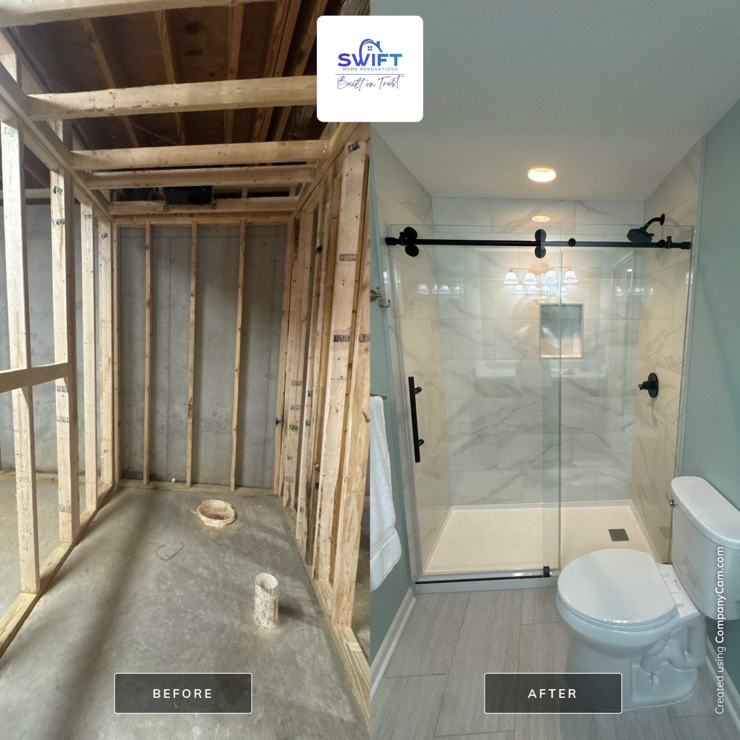 Full Basement Remodel in Powder Springs Featuring Custom Kitchenette by Swift Home Renovations
