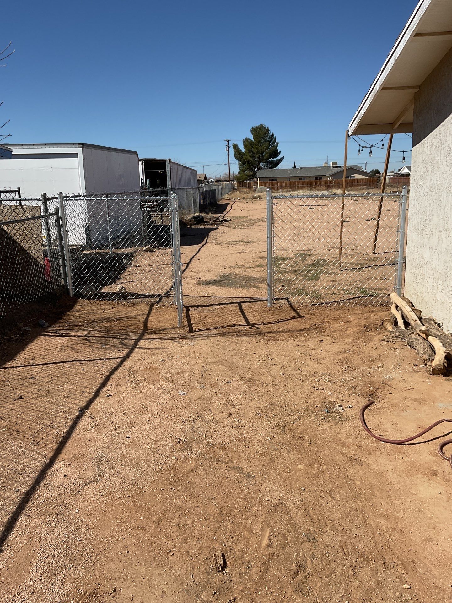 Fence Installation using chain -link by Fence Guys Inc. 