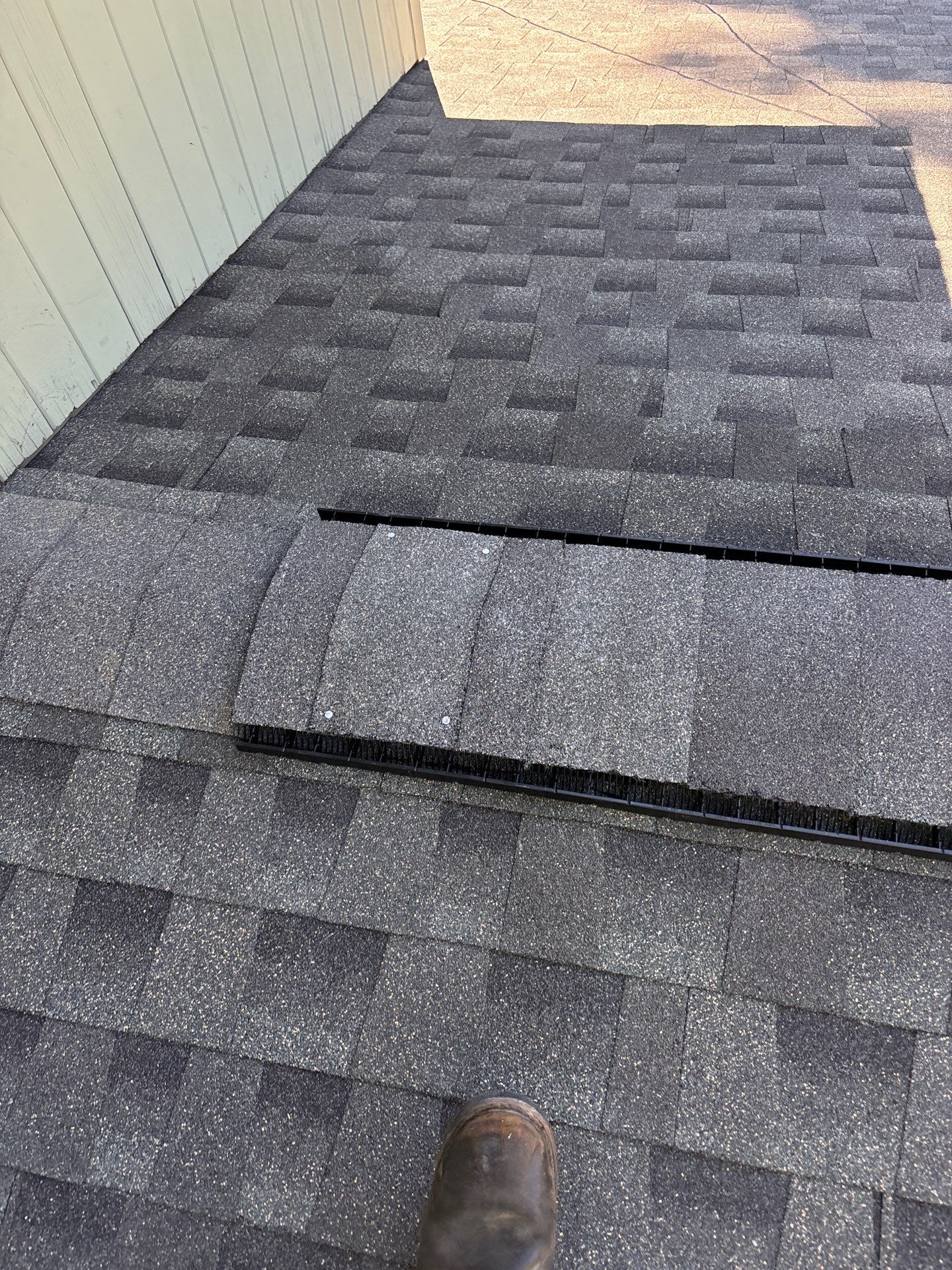 Residential Roofing Installation using Timberline HDZ Shingles - Weathered Wood by RoofX 