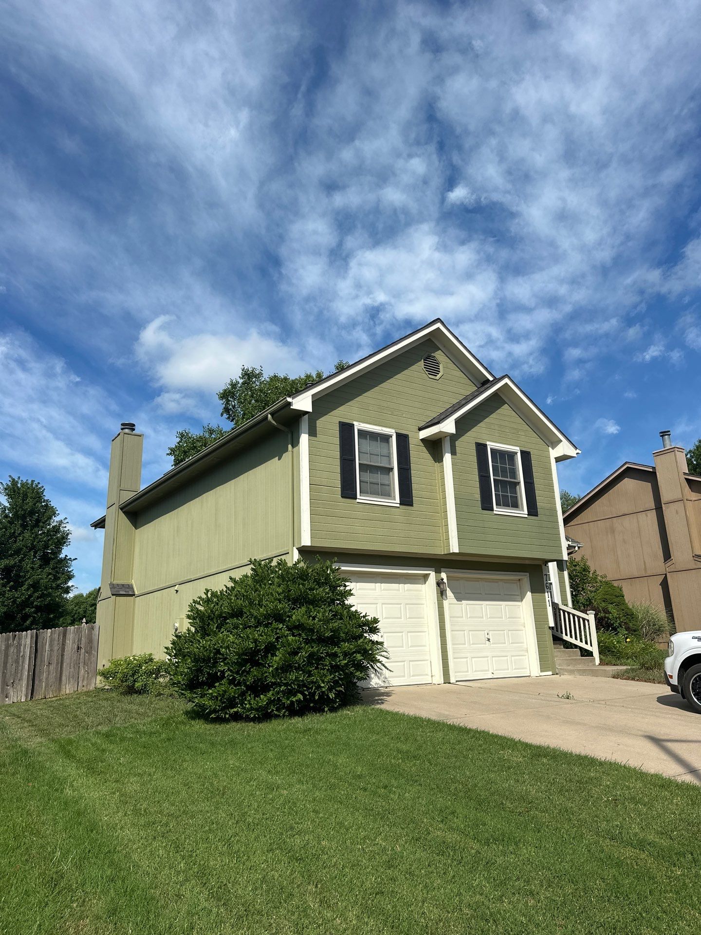 Split Entry in Smokey Ash Craneboard D7 by EEC  Windows, Siding & Roofing 